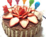 薔薇の生チョコケーキ・デコレーション作り方8写真