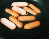 簡単カリカリソーセージ入りホットドッグ作り方1写真