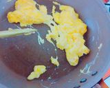 ＊ほうれん草と卵とべーコンの炒めもの＊作り方2写真
