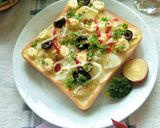 野菜たっぷり✿ミルキーなハーバルトースト作り方8写真