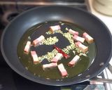 ベーコンとほうれん草のペペロンチーノ作り方10写真