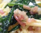 ベーコンとほうれん草のペペロンチーノ作り方24写真