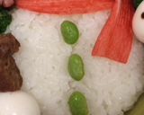 スノーマン♡Xmasお弁当作り方4写真