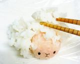 ひつじの干支弁当に☆簡単作り方5写真