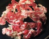 にんにくの芽と豚肉のピリ辛スタミナ丼作り方2写真