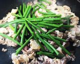にんにくの芽と豚肉のピリ辛スタミナ丼作り方3写真