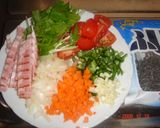 塩昆布で具沢山チャーハン☆作り方1写真