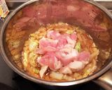 山椒でたべよう！白菜の京風 親子丼作り方4写真