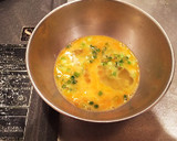 山椒でたべよう！白菜の京風 親子丼作り方5写真
