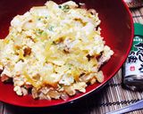 山椒でたべよう！白菜の京風 親子丼作り方8写真