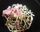 しめじとベーコンのクリームオムライス♪作り方1写真