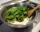 ホウレン草とベーコンのクリームパスタ作り方3写真