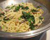 ホウレン草とベーコンのクリームパスタ作り方4写真
