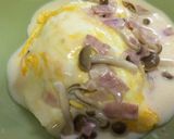 しめじとベーコンのクリームオムライス♪作り方7写真