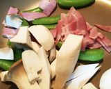 スナップベーコン炒め作り方1写真