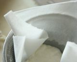 鉄パンでヨーグルトソースとマカロニパスタ作り方3写真