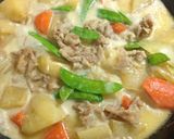 寒い日に、クリーム肉じゃが作り方5写真