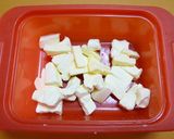 Xmas★アーモンドレーズンチーズケーキ作り方2写真