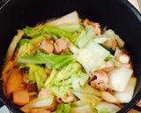 白菜の優しいクリームスープ作り方5写真