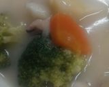 ほたて&イカ&野菜たっぷり白いシチュー作り方10写真