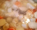ゴロゴロ根菜のにんにく赤味噌煮込み鍋作り方4写真