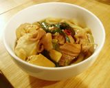 あったかうまいもつ鍋（醤油味）♪作り方3写真