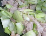 (σ・∀・)σ　青梗菜・バラ肉とろみ炒め作り方6写真
