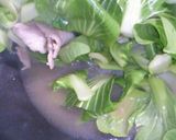 (σ・∀・)σ　青梗菜・バラ肉とろみ炒め作り方7写真