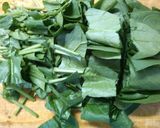 朝食に 簡単 ほうれん草 卵の お味噌汁作り方1写真