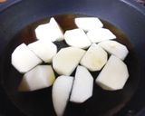 かぶと鶏肉の柚子味噌あんかけ作り方2写真