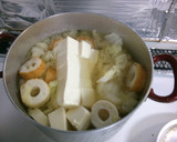 白だしで 簡単 白菜 竹輪 豆腐の 煮物作り方5写真