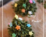 抹茶チョコのクリスマスツリー作り方14写真