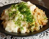 ★五目炒飯にサクトロ長芋かけ★かけチャー作り方3写真