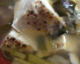 野菜たっぷり &豆腐のコラボもつスープ作り方8写真
