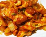 ムネ肉とセロリの旨ケチャップ炒め☆簡単！作り方5写真