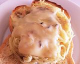 【ランチに最適】塩焼きそばトースト作り方5写真