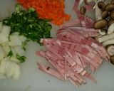野菜いっぱいの濃い口カレーピラフ作り方1写真