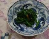 ♪ほうれん草とささみの梅おひたし作り方6写真