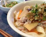 中華薬味のオイスター煮込みうどん作り方4写真