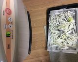 干した白菜の芯の炒め物作り方1写真