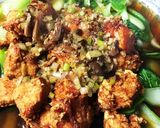 揚げ鶏の香味ソース作り方3写真