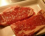 ◆簡単ビストロ風ステーキ～からし醤油～◆作り方1写真
