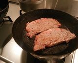 ◆簡単ビストロ風ステーキ～からし醤油～◆作り方4写真