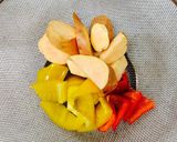 Ｘ’masリース風〜野菜なパエリア^_^作り方3写真