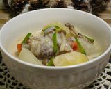 ぽっかぽか♪豚肉ロールの根菜粕汁作り方9写真