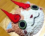 妖怪ウォッチ☆ジバコマ☆立体キャラケーキ作り方10写真