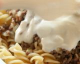 鉄パンでヨーグルトソースとマカロニパスタ作り方14写真
