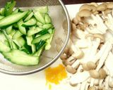 しめじと胡瓜の箸休め柚風味作り方1写真