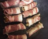 簡単☆ゴボウの豚肉巻き☆手羽先風☆作り方3写真