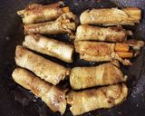 簡単☆ゴボウの豚肉巻き☆手羽先風☆作り方4写真